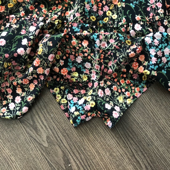 Floral Zara romper/ dress SZ SMALL ribbon tie closure New w/out tag - Picture 4 of 4